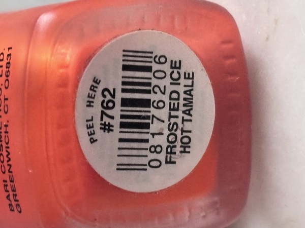 Nail polish swatch / manicure of shade Pure Ice Hot Tamale