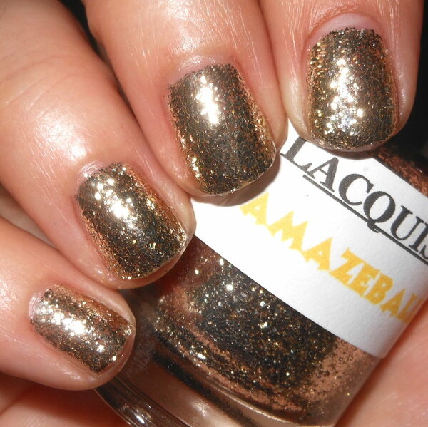 Nail polish swatch / manicure of shade Lacquistry Amazeballz