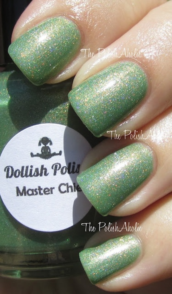 Nail polish swatch / manicure of shade Dollish Polish Master Chief