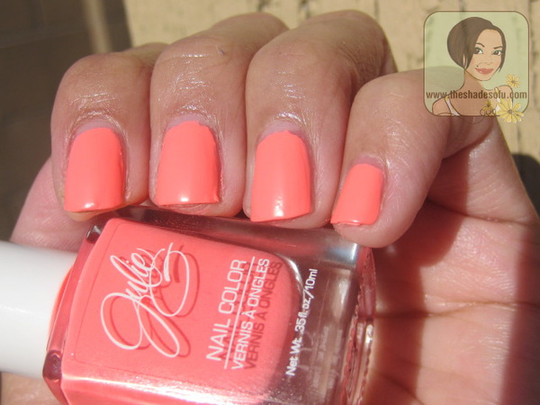 Nail polish swatch / manicure of shade JulieG Bikini