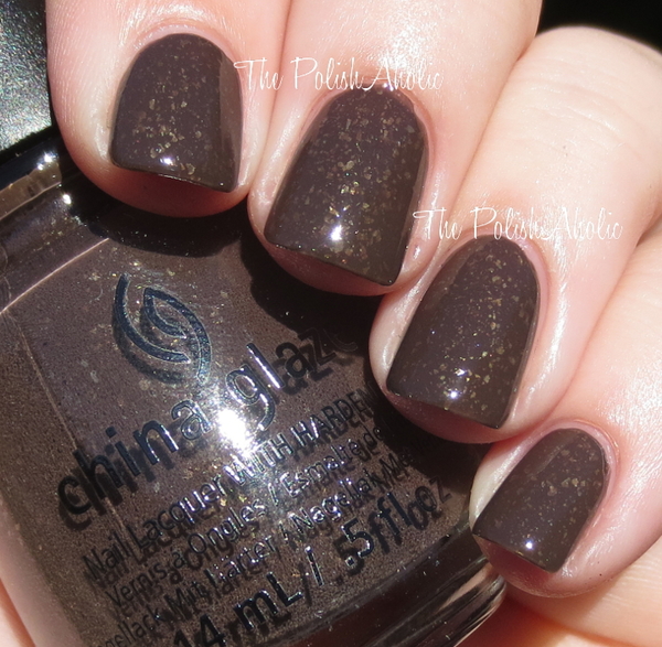 Nail polish swatch / manicure of shade China Glaze Lug Your Designer Baggage