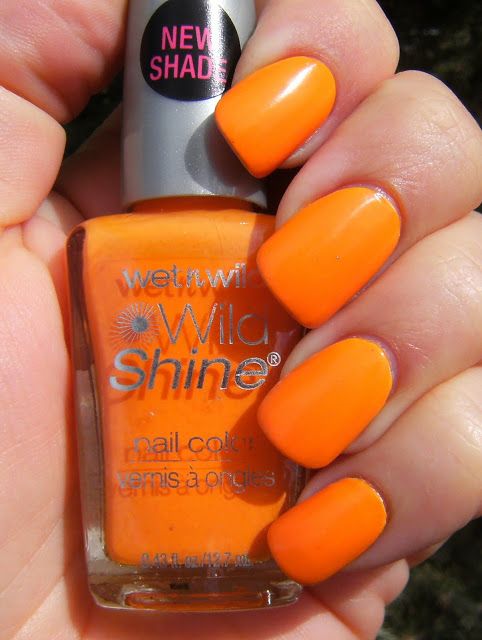 Nail polish swatch / manicure of shade wet n wild Sunny Side Up