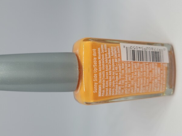 Nail polish swatch / manicure of shade wet n wild Sunny Side Up