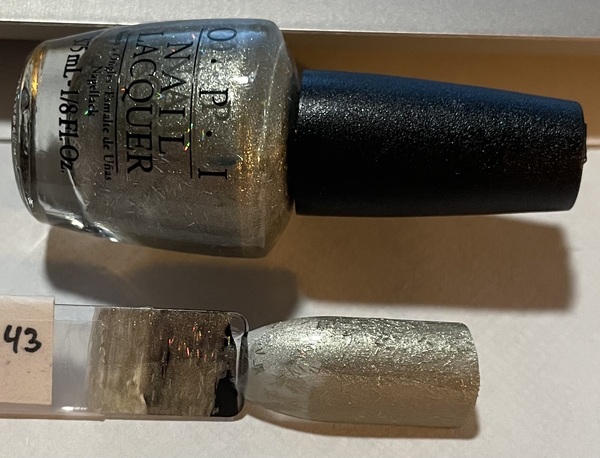 Nail polish swatch / manicure of shade OPI Is This Star Taken