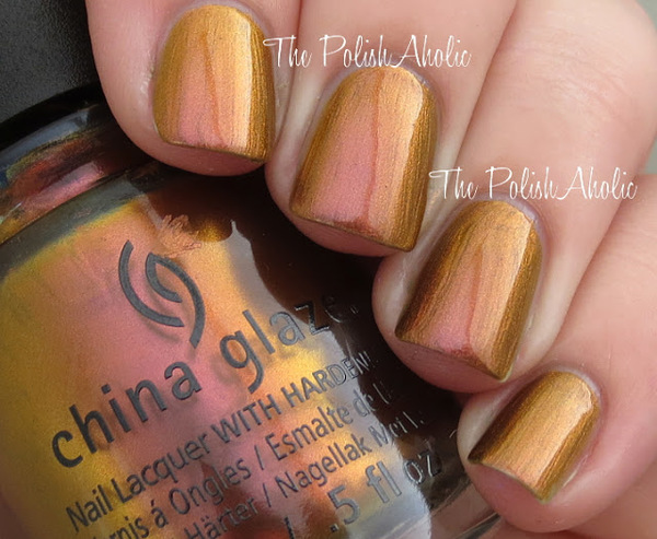 Nail polish swatch / manicure of shade China Glaze Cabin Fever