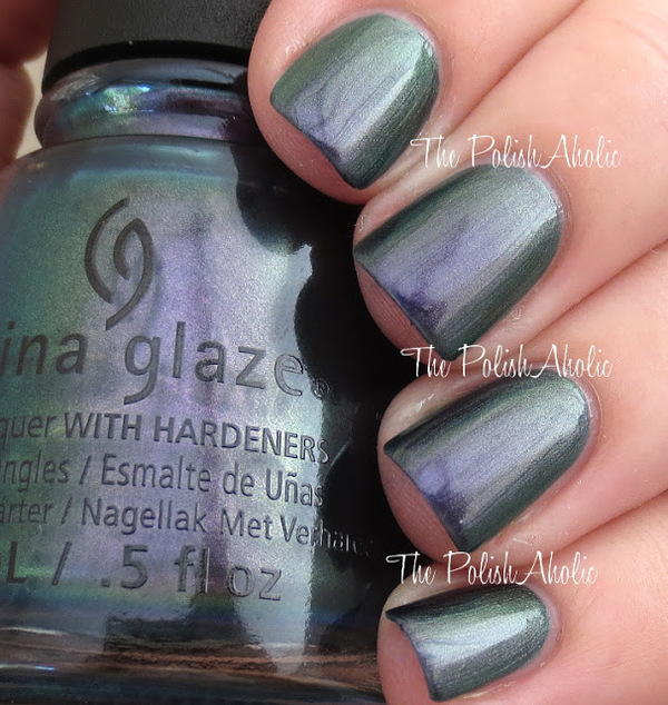 Nail polish swatch / manicure of shade China Glaze Pondering