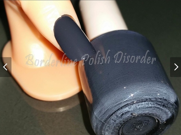 Nail polish swatch / manicure of shade Borderline Polish Disorder 49 Shades of Gray Lingerie
