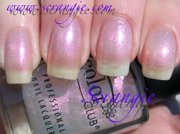 Nail polish swatch / manicure of shade Color Club Femme Fatale