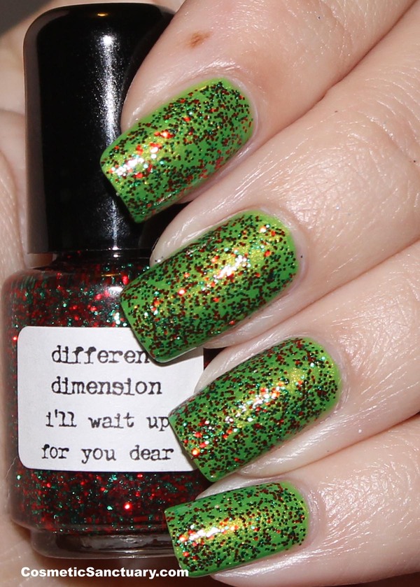 Nail polish swatch / manicure of shade Different Dimension I'll Wait Up For You, Dear