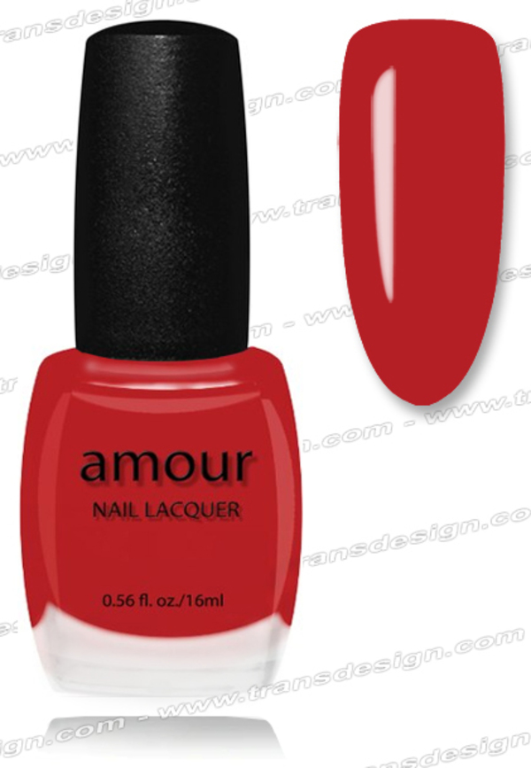 Nail polish swatch / manicure of shade Amour Sexy Red