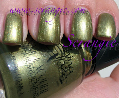 Nail polish swatch / manicure of shade China Glaze Cat's Eye