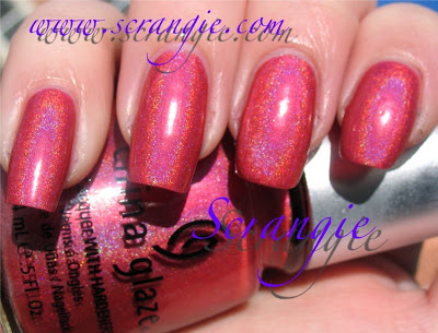 Nail polish swatch / manicure of shade China Glaze TMI