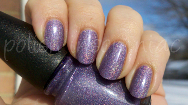 Nail polish swatch / manicure of shade China Glaze Gamer Glam