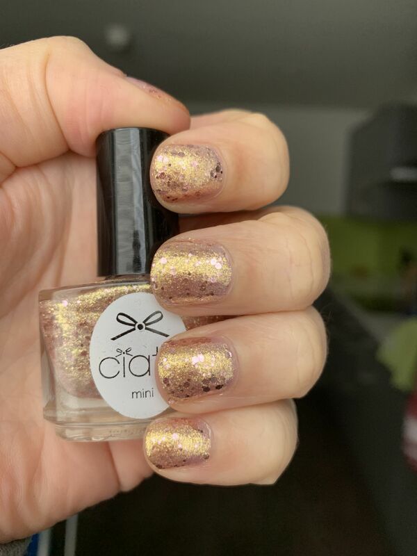 Nail polish swatch / manicure of shade Ciaté Antique Brooch