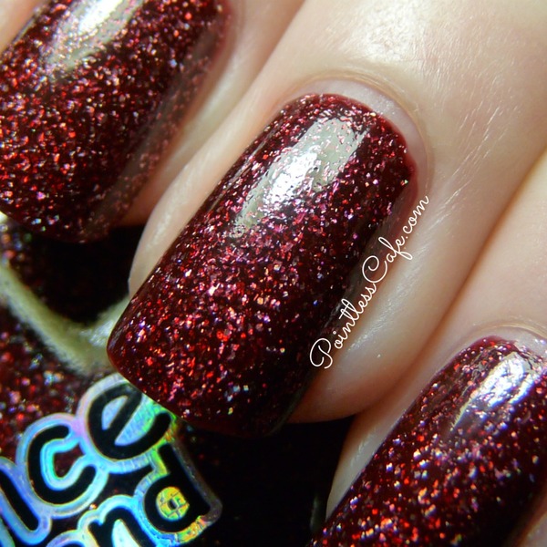 Nail polish swatch / manicure of shade Dance Legend Bullet For My Valentine