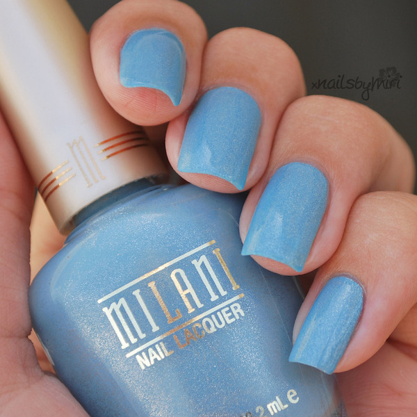 Nail polish swatch / manicure of shade Milani Beach Front