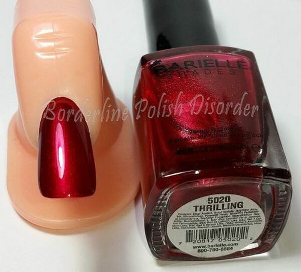 Nail polish swatch / manicure of shade Barielle Thrilling
