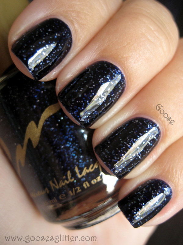 Nail polish swatch / manicure of shade CM Midnight Impostor