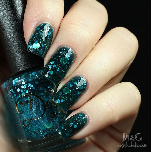 Nail polish swatch / manicure of shade Delush Polish A Night at the Asylum