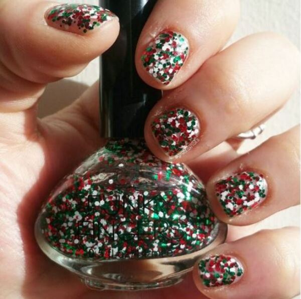 Nail polish swatch / manicure of shade Funky Fingers Son of a Nutcracker
