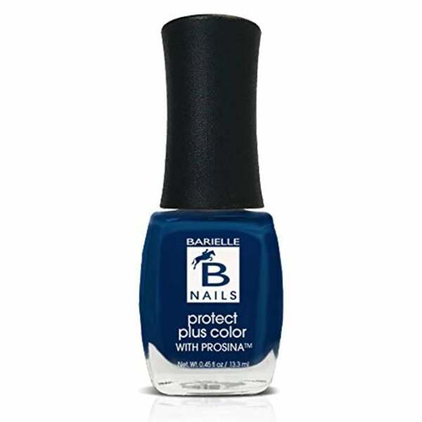 Nail polish swatch / manicure of shade Barielle Berry Blue
