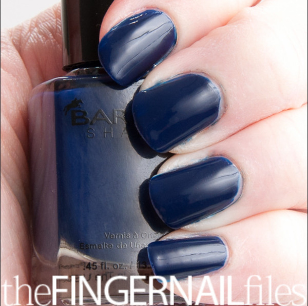 Nail polish swatch / manicure of shade Barielle Berry Blue