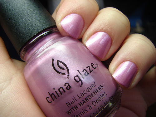 Nail polish swatch / manicure of shade China Glaze Free Fall