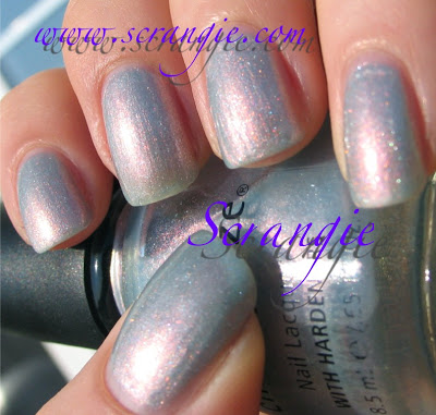 Nail polish swatch / manicure of shade China Glaze Blue W-O U