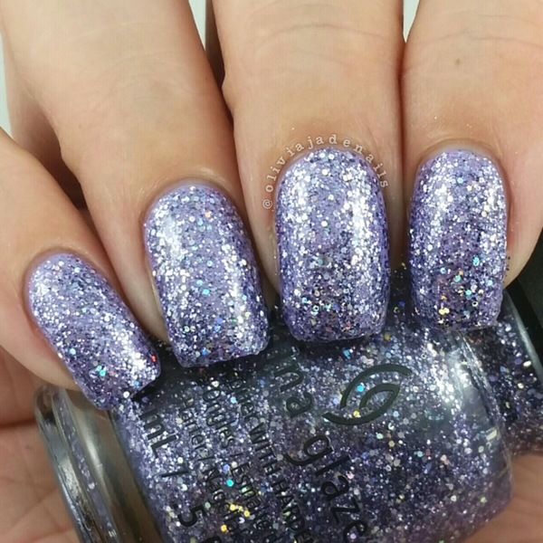 Nail polish swatch / manicure of shade China Glaze Pick Me Up Purple