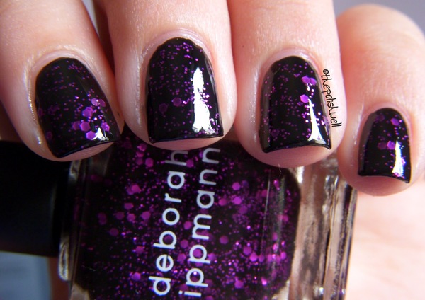 Nail polish swatch / manicure of shade Deborah Lippmann Bad Romance