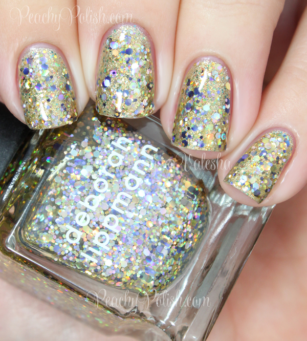 Nail polish swatch / manicure of shade Deborah Lippmann Glitter and Be Gay