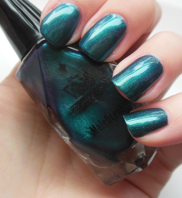Nail polish swatch / manicure of shade Disney Maleficent