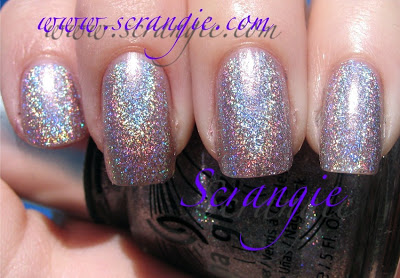 Nail polish swatch / manicure of shade China Glaze Visit Me In Prism