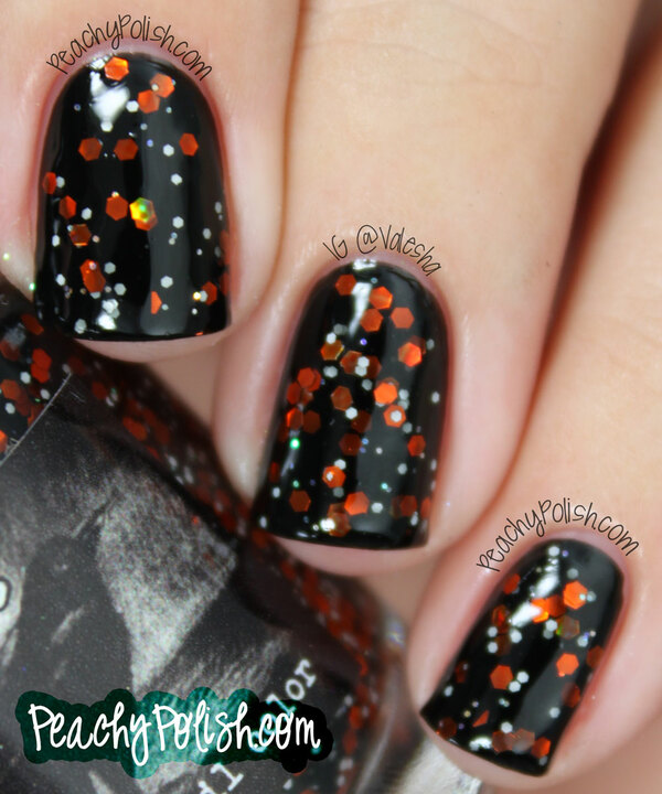 Nail polish swatch / manicure of shade CrowsToes Shoot The Butterfly