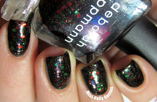 Nail polish swatch / manicure of shade Deborah Lippmann Rockin' Around The Christmas Tree