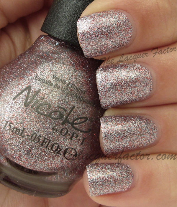 Nail polish swatch / manicure of shade Nicole by OPI All Is Glam, All Is Bright