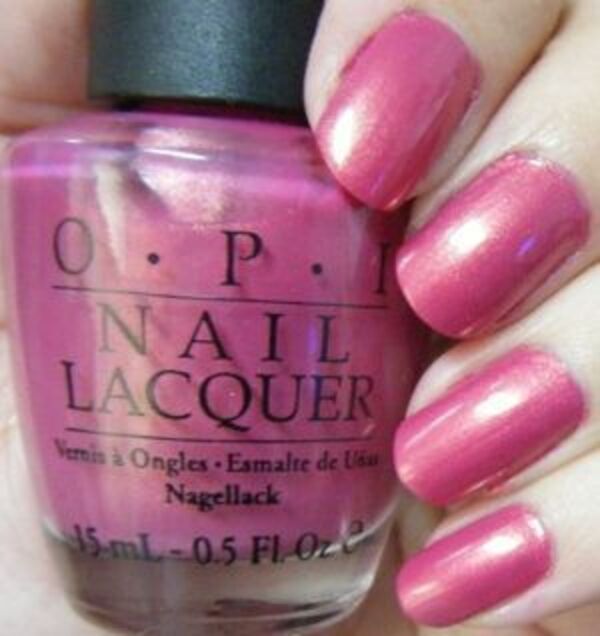 Nail polish swatch / manicure of shade OPI Senorita Rose-alita