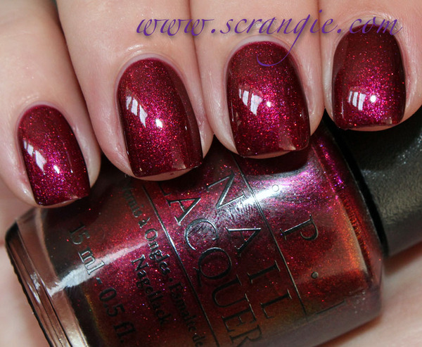 Nail polish swatch / manicure of shade OPI La Boheme