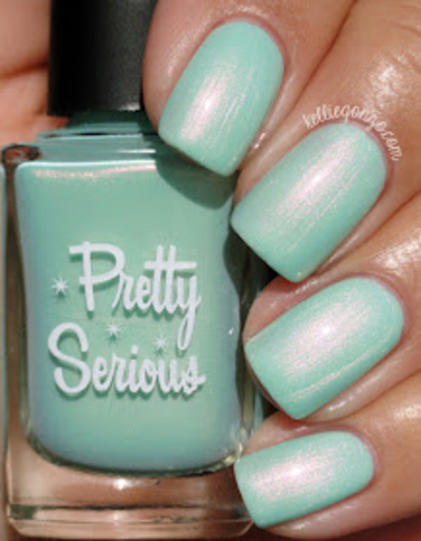 Nail polish swatch / manicure of shade Pretty Serious Peace on Earth