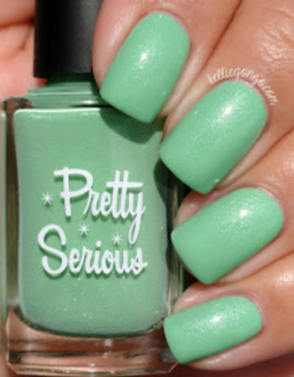 Nail polish swatch / manicure of shade Pretty Serious Disc of the Heavens