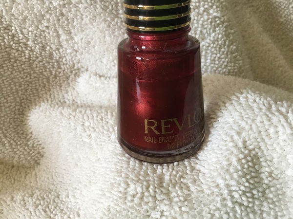 Nail polish swatch / manicure of shade Revlon Blackberry