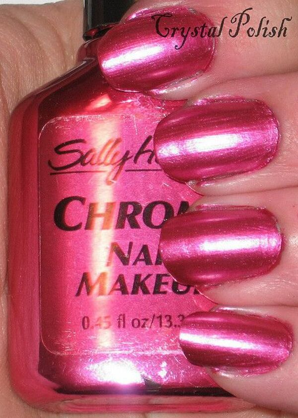 Nail polish swatch / manicure of shade Sally Hansen Carnelian Chrome