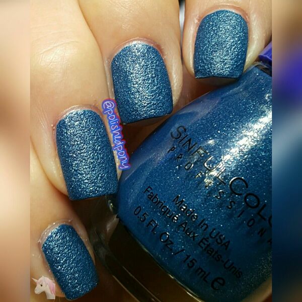 Nail polish swatch / manicure of shade Sinful Colors Kargo