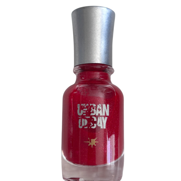 Nail polish swatch / manicure of shade Urban Decay Kiss