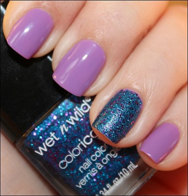 Nail polish swatch / manicure of shade wet n wild Believe Me, It's Real