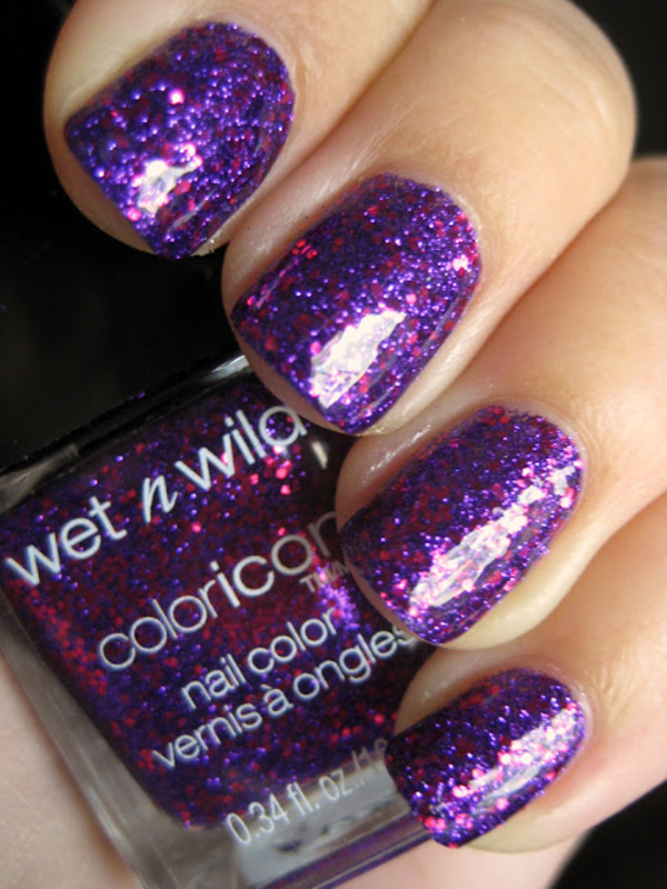 Nail polish swatch / manicure of shade wet n wild Back Alley Deals