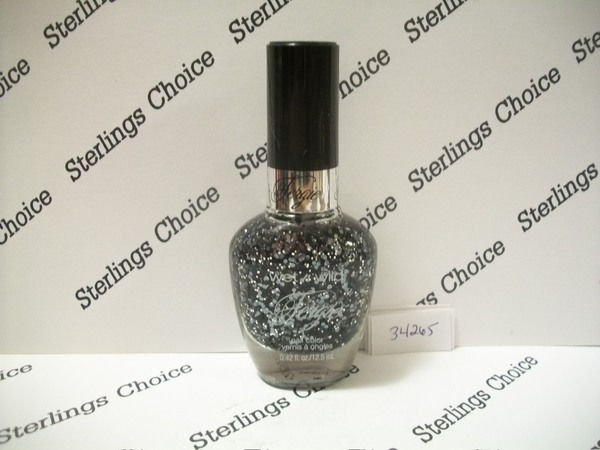 Nail polish swatch / manicure of shade wet n wild Black Metal Magic