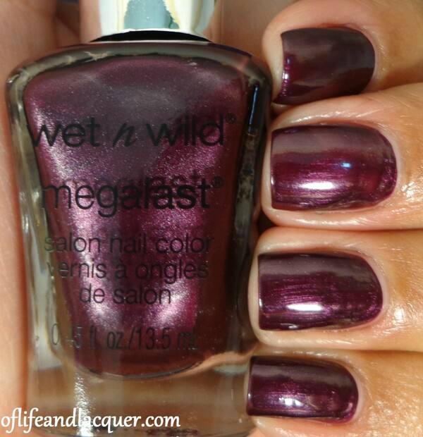 Nail polish swatch / manicure of shade wet n wild Lethal Injection