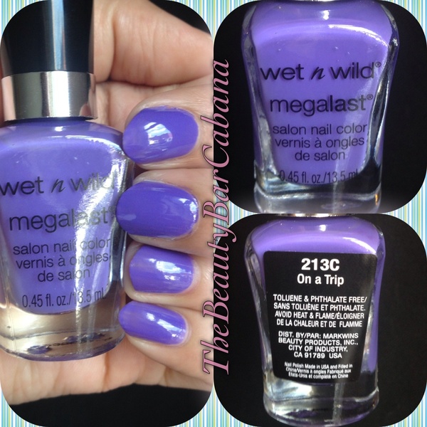 Nail polish swatch / manicure of shade wet n wild On A Trip