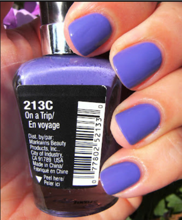 Nail polish swatch / manicure of shade wet n wild On A Trip